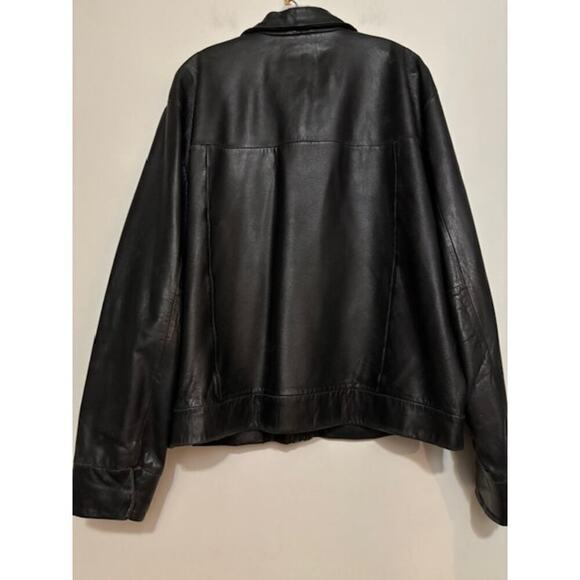 Pelle Studio Wilsons Leather Mens Bomber Jacket XL Full Zip Vintage Moto - Picture 2 of 10